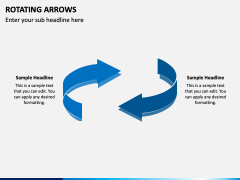 Rotating Arrows PPT Slide 1