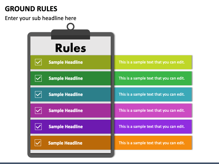 rules during presentation