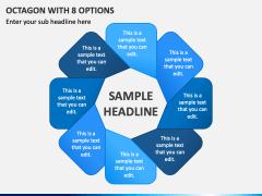 Octagon with 8 Options PPT Slide 2