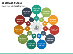 11 Circles Stages PPT Slide 2