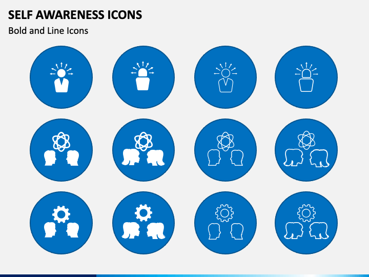 Self Awareness Icons PPT Slide 1