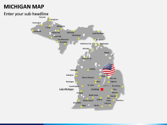 Michigan Map PPT Slide 3