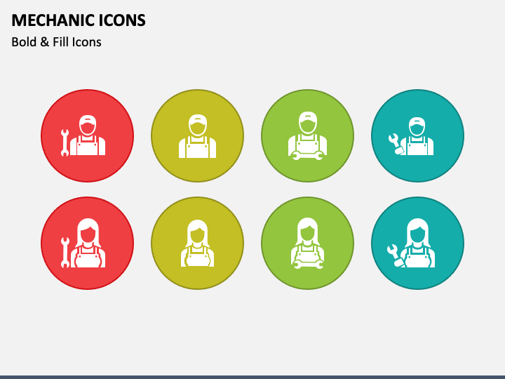 Mechanic Icons PPT Slide 1