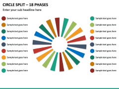 Circle Split - 18 Phases PPT Slide 2