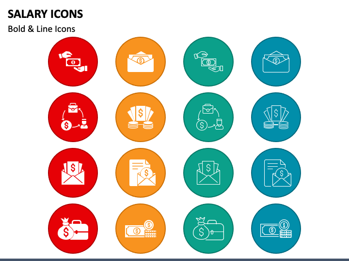Salary Icons PPT Slide 1