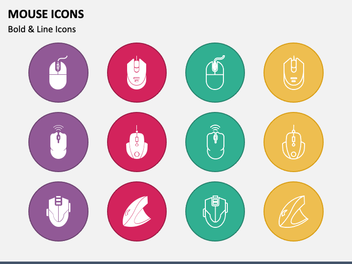 Mouse Icons for PowerPoint and Google Slides