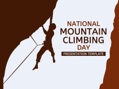 Free - National Mountain Climbing Day PowerPoint Template and Google ...