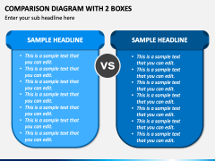 Comparison Diagram with 2 Boxes PPT Slide 2