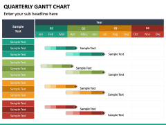 Quarterly Gantt Chart PPT Slide 4