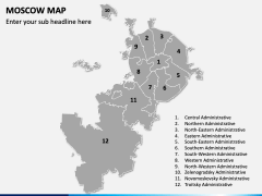 Moscow Map PPT Slide 2