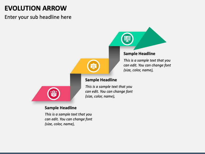 Evolution Arrow PowerPoint and Google Slides Template - PPT Slides