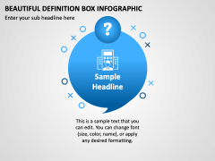 Beautiful Definition Box Infographic PPT Slide 1