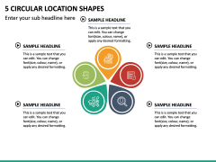 5 Circular Location Shapes PPT Slide 2