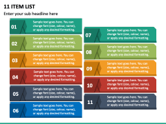 11 Item List PPT Slide 2