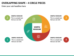 Overlapping Shape – 4 Circle Pieces PPT Slide 2