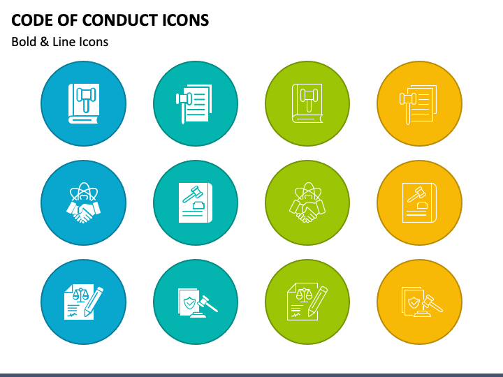 Code of Conduct Icons PPT Slide 1