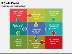 9 Pieces Puzzle PPT Slide 2