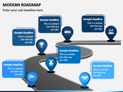 Modern Roadmap PPT Slide 4