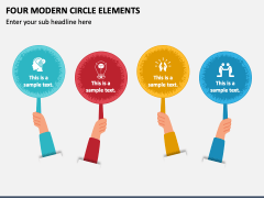 Four Modern Circle Elements PPT Slide 1