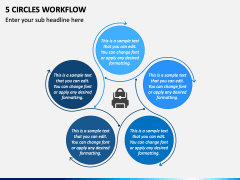 5 Circles Workflow PPT Slide 1