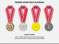 Bronze Silver Gold Platinum Graphics for PowerPoint and Google Slides ...