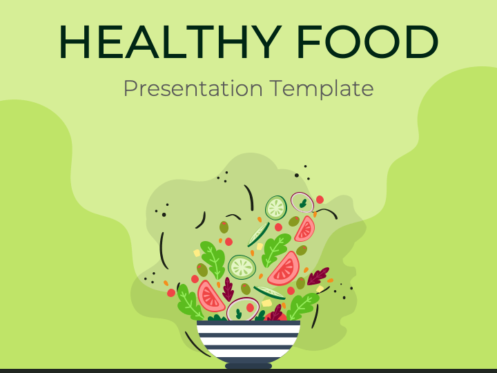 Healthy Food Theme PPT Slide 1