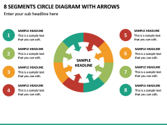 8 Segments Circle Diagram with Arrows PPT Slide 2