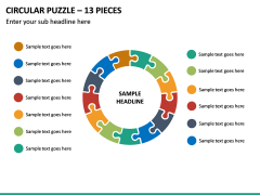 Circular Puzzle – 13 Pieces PPT Slide 2