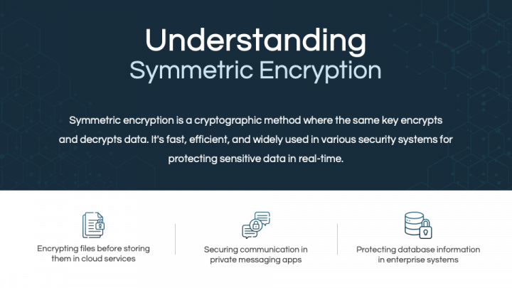 Symmetric Encryption PowerPoint and Google Slides Template - PPT Slides