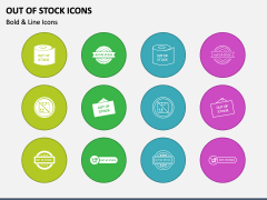 Out of Stock Icons PPT Slide 1