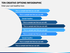 Ten Creative Options Infographic PPT Slide 2