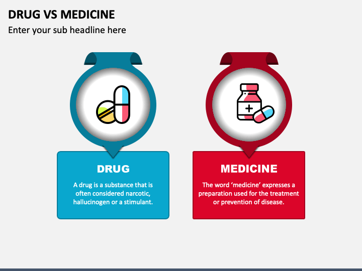Drug Vs Medicine PPT Slide 1