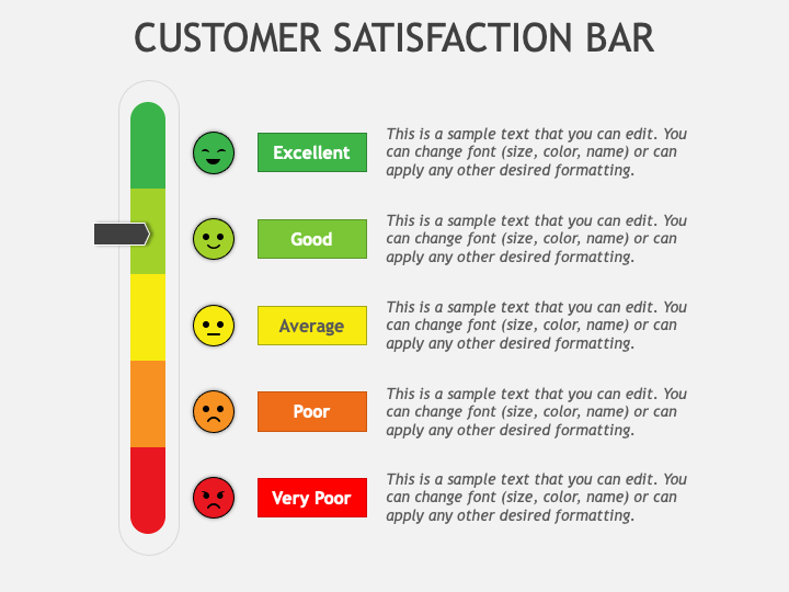 Customer Satisfaction Bar PPT Slide 1