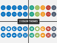 Efficiency Icons PPT Cover Slide