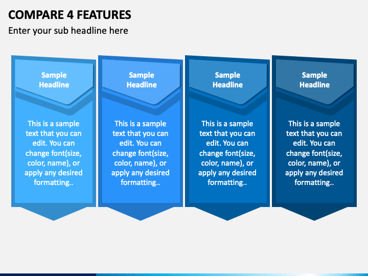 Compare 4 Features PPT Slide 1