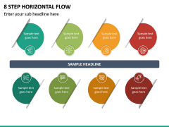 8 Step Horizontal Flow PPT Slide 2