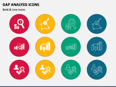 Gap Analysis Icons PPT Slide 1