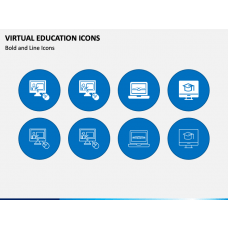 Classroom Training Icons PowerPoint Template - PPT Slides