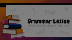 Grammar Lesson Animated Presentation - SketchBubble