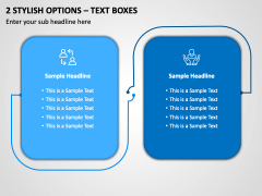 2 Stylish Options - Text Boxes PPT Slide 1