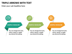 Triple Arrows With Text PPT Slide 2
