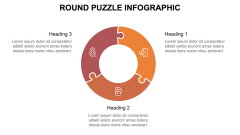 Round Puzzle Infographic PPT Slide 2