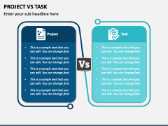 Project Vs Task Powerpoint Template And Google Slides Theme