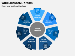 Wheel Diagram - 7 Parts PPT Slide 2