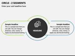 Circle - 2 Segments PPT Slide 1