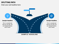 Splitting Path PowerPoint and Google Slides Template - PPT Slides