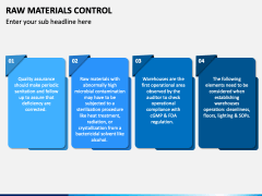 Raw Materials Control PowerPoint and Google Slides Template - PPT Slides