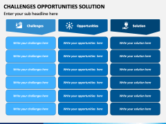 Challenges Opportunities Solution PowerPoint Template - PPT Slides