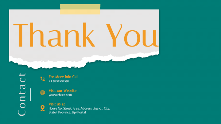 Animated Thank You Slides PPT Slide 1