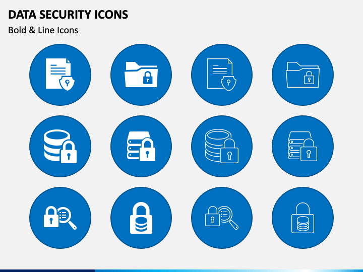 Data Security Icons PPT Slide 1